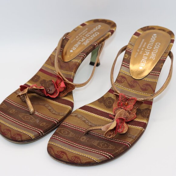 Women's Donald Pilner Couture Sandals Size 8-1/2M - Picture 1 of 12